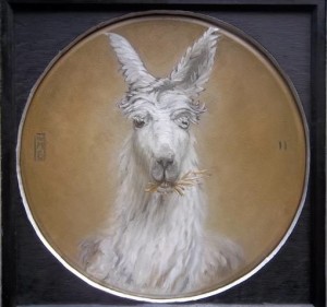 "Alpaca" by William Basciani   was painted at Chenoa Manor, an animal rescue operation in 