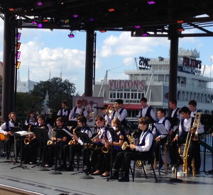 Unionville High's Jazz Band, which delighted crowds in Downtown Disney in January, will perform at the high school on April 5 for "Jazz Along the Brandywine."