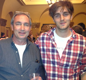 Henry Roosevelt (right) poses with his 5th-grade mentor, Dave Lichter, who teaches at Pocopson Elementary School.