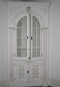 An interior doorway in one of the cottages destined for the wrecking ball shows the attention to detail that preservationists hoped to save.