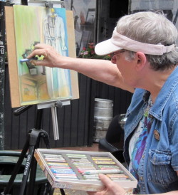 Artists from the Chester County Art Association are participating in the Second Annual Paint the Town event, which will run through Friday, culminating in a show and sale.