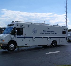 Chester County's COMM-ONE vehicle will be on display at the Government Services Center this weekend for the 80th Annual Radio 