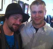 Brandon "Bam" Margera will be accompanied on his global music tour by John Hannafin, a West Chester artist.