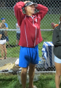 KAU Pitcher Alex Pechin shows off his trend-setting Italian shorts.