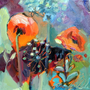 Chanticleer Poppies and Allium-Path Of Life   II