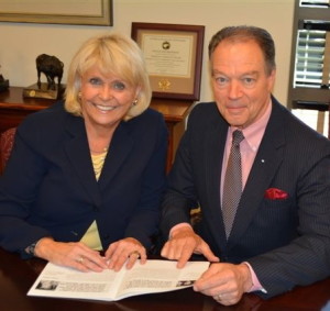 Chester County Sheriff Carolyn "Bunny" Welsh (left) announces her selection of George P. March as chief deputy sheriff.