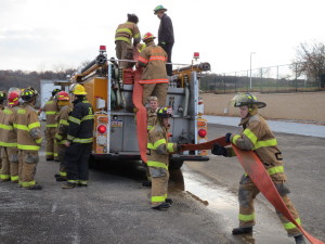 Once the drills are done, everyone’s help is needed to put the equipment back in its proper place.