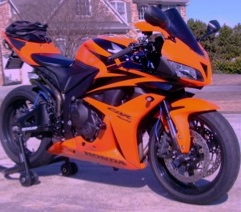 West Goshen Township Police are hoping the public can identify the operator of this orange motorcycle.