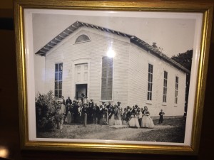 The quilters used a historic photo to inspire the centerpiece of the project.