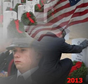 On Saturday, Dec. 14, wreaths will be placed on veterans' graves in more than 850 communities across the country as part of the Wreaths Across America project.