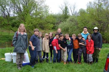 Fourth grade students at Upland raised trout for release into Brandywine Creek as part of the Pennsylvania Trout In the Classroom program through Stroud Water Research.