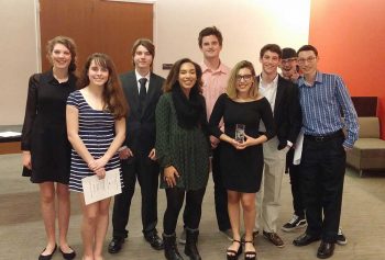 Kennett High School students at the NATAS awards ceremony at Drexel University last week.