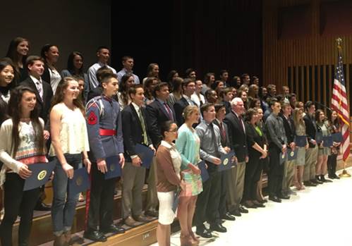 U.S. Rep Pat Meehan (R-7) with his district's Scholar-Athletes, including 23 students from Chester County.