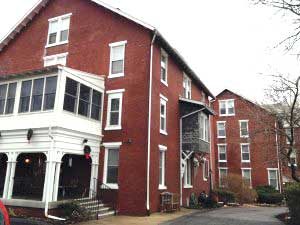 The Sharpless-Hall Building at The Hickman will begin demolition next week.