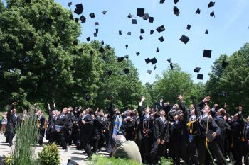 Malvern Prep 2016 graduates celebrate during this week's commencement ceremony.