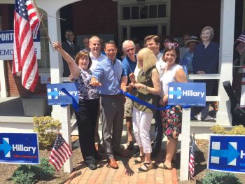 Democrats from around Chester County gathered Sunday to celebrate the opening of the Kennett Area Democrats' new campaign office on East Linden Street in Kennett Square. From left: State Rep. candidate Susan Rzucidlo, Chester County Democratic Chair Brian McGinnis, Attorney General Candidate Josh Shapiro, Kennett Area Democrats Chair Dick Bingham, 7th Congressional District candidate Mary Ellen Balchunis, 9th District State Senate candidate Marty Malloy and 16th District Congressional candidate Christina Hartman.