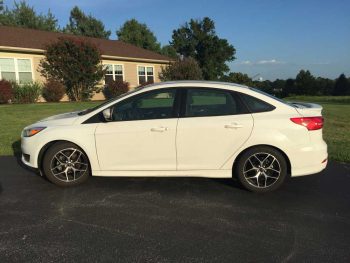The 2015 Ford Focus that was donated to help a local family.