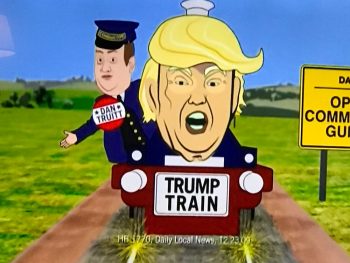 The Trump Train is truly a scary place -- in a Carolyn Comitta commercial.