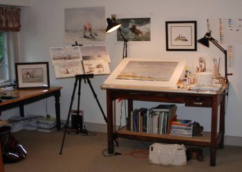 Joe Milligan's Art Studio.