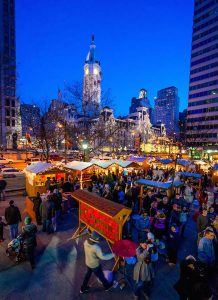 Christmas Village in Philadelphia.